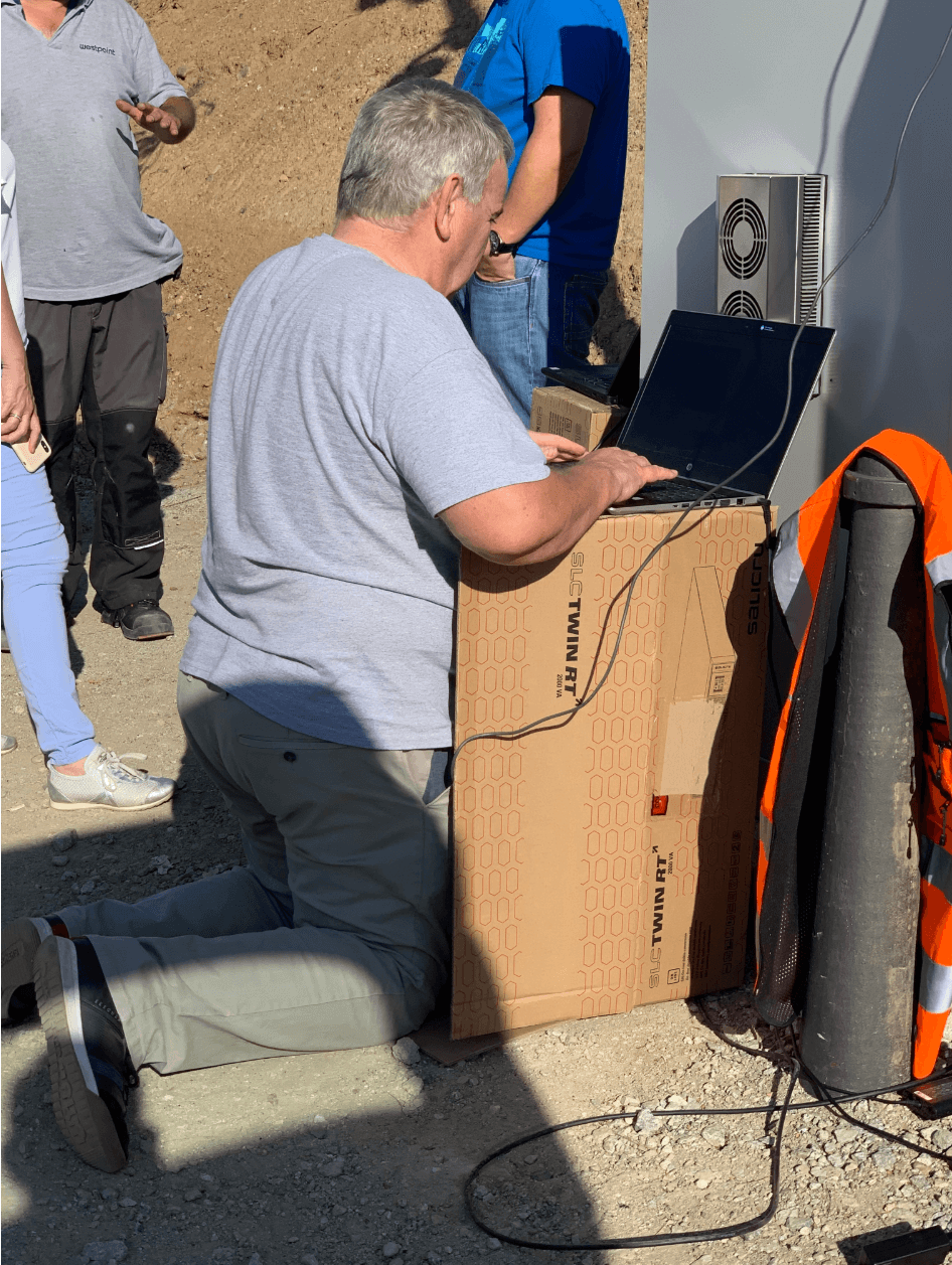 David McDonnell on a Forfusion client's site in La Roca, Spain.